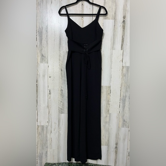 Wayf Pants - Wayf Black Corseted Style Jumpsuit